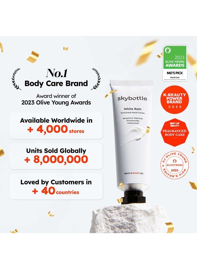 skybottle Hand Cream, Nourishes Very Dry Hands, Korean Hand Lotion, Hand Care for Women & Men, Perfumed with Bergamot, White Rose Scent with Shea Butter, 1.7 Fl. Oz - Image 2
