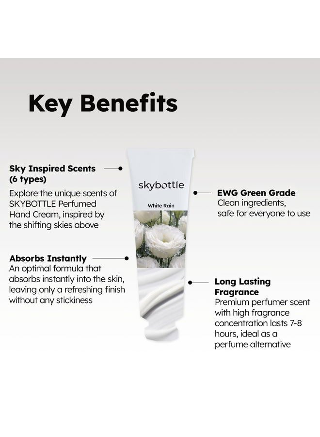 skybottle Hand Cream, Nourishes Very Dry Hands, Korean Hand Lotion, Hand Care for Women & Men, Perfumed with Bergamot, White Rose Scent with Shea Butter, 1.7 Fl. Oz - Image 4