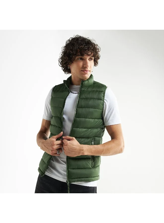 Splash FAV Quilted Sleeveless Zip Through Jacket with Pockets