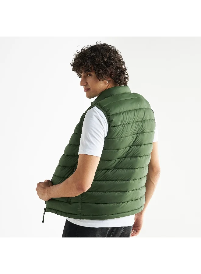 Splash FAV Quilted Sleeveless Zip Through Jacket with Pockets