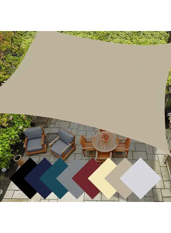 Created Sapphire Sun Shade Sail 105x79 Inch Outdoor UV Block Canopy For Patio Garden - Image 5