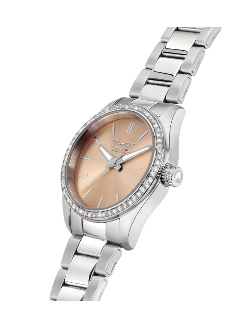 Sector 270 30MM 3H L.ROSE DIAL BR SS - Image 5