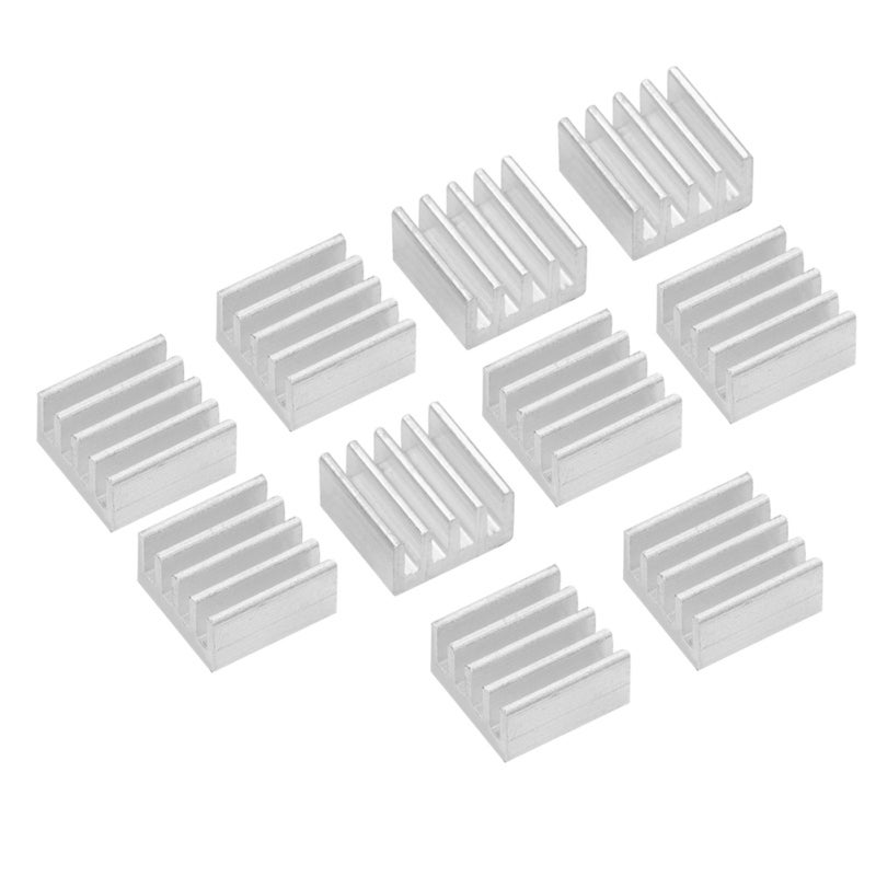 Aluminum Heat Sink 10-Pack for A4988 Driver - High Thermal Conductivity Adhesive Mesh Design for 3D Printer Chip Cooling - Image 5