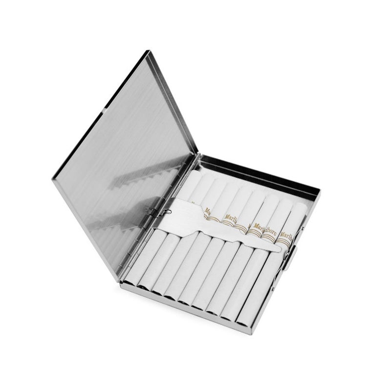 Groupcow Extra Slim Stainless Steel Cigarette Case Holds 9 Cigarette (Regular Size 84mm and King Size) - Image 5