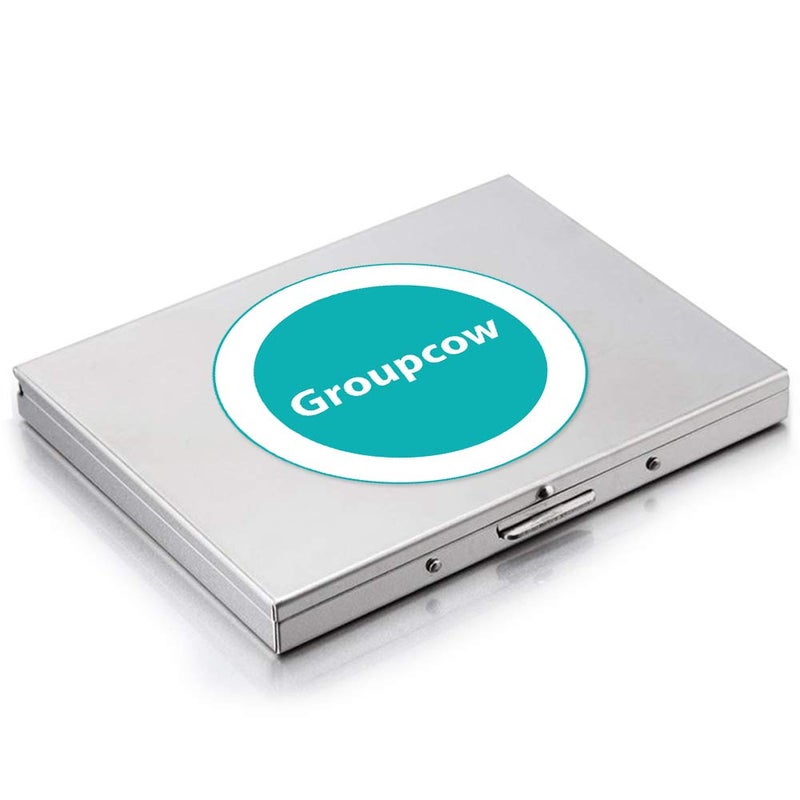 Groupcow Extra Slim Stainless Steel Cigarette Case Holds 9 Cigarette (Regular Size 84mm and King Size) - Image 4