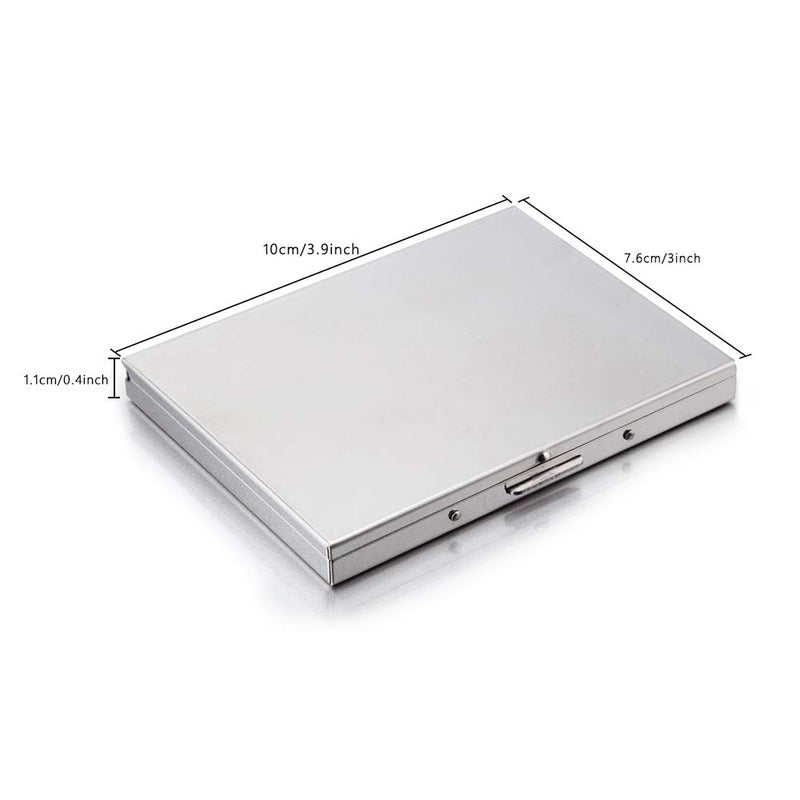 Groupcow Extra Slim Stainless Steel Cigarette Case Holds 9 Cigarette (Regular Size 84mm and King Size) - Image 3