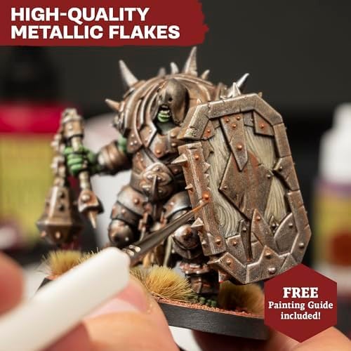 The Army Painter, Warpaints Fanatic, Metallics Miniature Paint Set Combo, 10 Acrylic Metallics Paints 18ml incl. Gold, Copper, Metal, Bronze, Silver and 1 Dipit Brush - Image 4