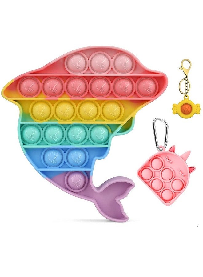 فنبلاست لعبة بوب إت فيدجيت 3 في 1 من فن بلاست، مصنوعة من السيليكون الحقيقي، لعبة بوب إت فيدجيت (متعددة الألوان) - Image 1