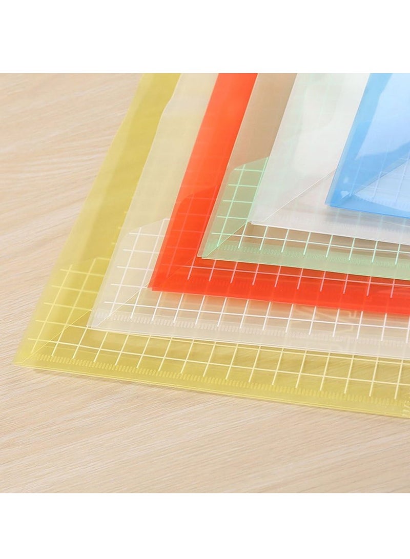 12 PACK Plastic File Folders for Documents, Clear Plastic Folders Plastic Envelopes for Documents, Reusable Clear File Folders Plastic File Bag Poly Filling Envelopes, A4 Size - Image 4