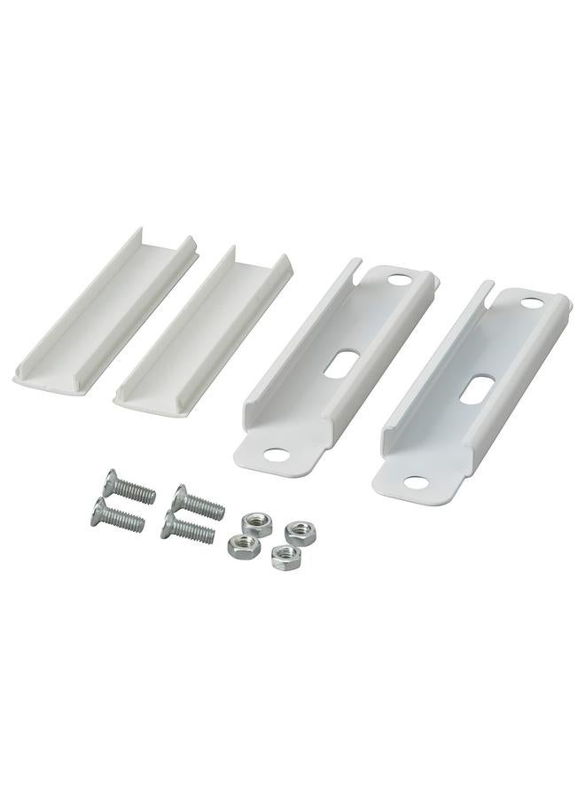erorex Ceiling bracket for 2 curtain rails, white - Image 1