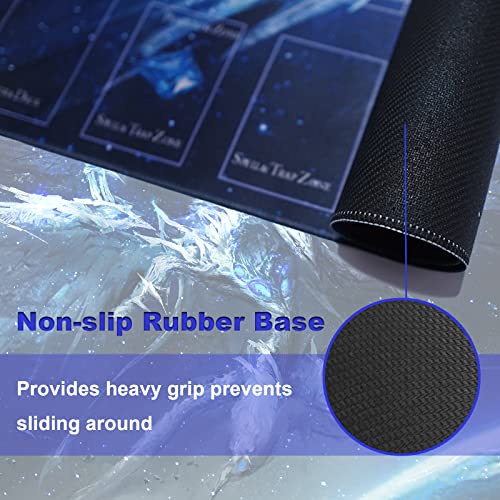 sabermaster Card Rubber Mat - 2 Player, Square playmat for Gamer 60x60cm/23.6x23.6inch (2player G) - Image 4