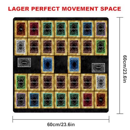 sabermaster Card Rubber Mat - 2 Player, Square playmat for Gamer 60x60cm/23.6x23.6inch (2player G) - Image 2