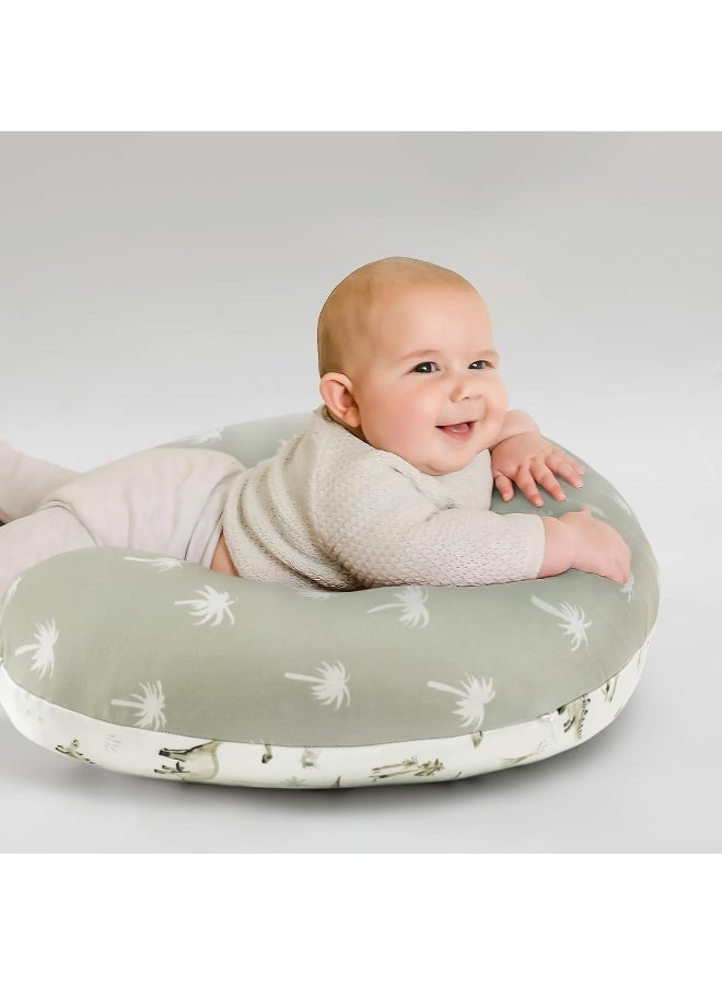 GRSSDER Nursing Pillow Cover Stretchy Minky Removable Nursing Covers for Breastfeeding Pillows, Ultra Soft Comfortable Slipcover for Boy and Girls, Stylish Pretty Dinosaur - Image 5