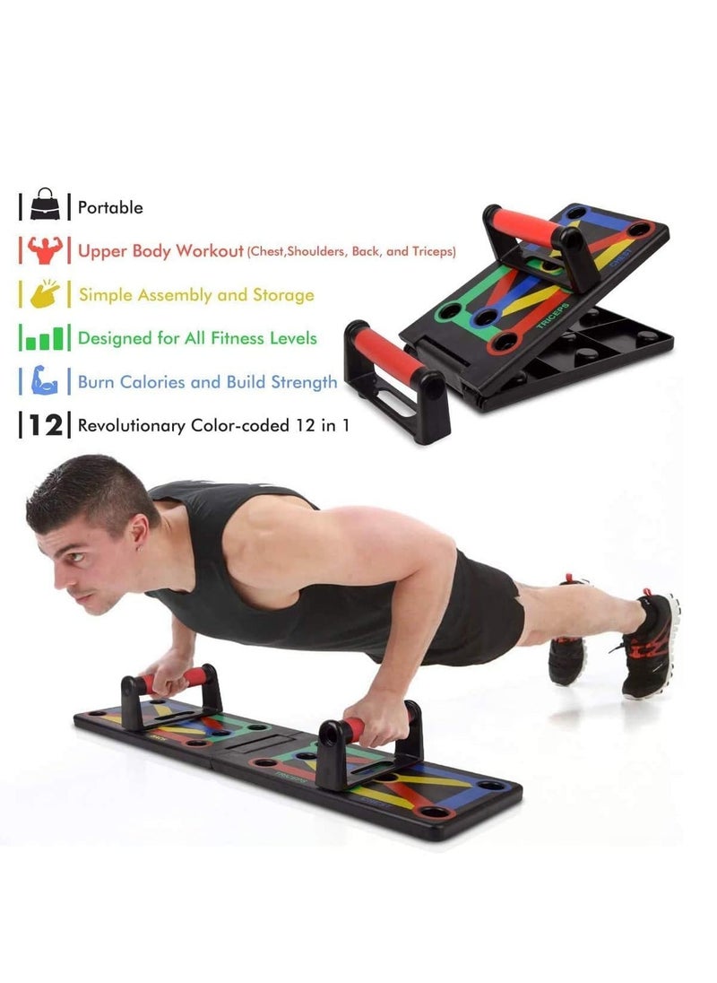 Plan A Multifunctional Portable Push Up Board with Folding Set for Body Training Fitness Recommended for Women Gym  - Image 5