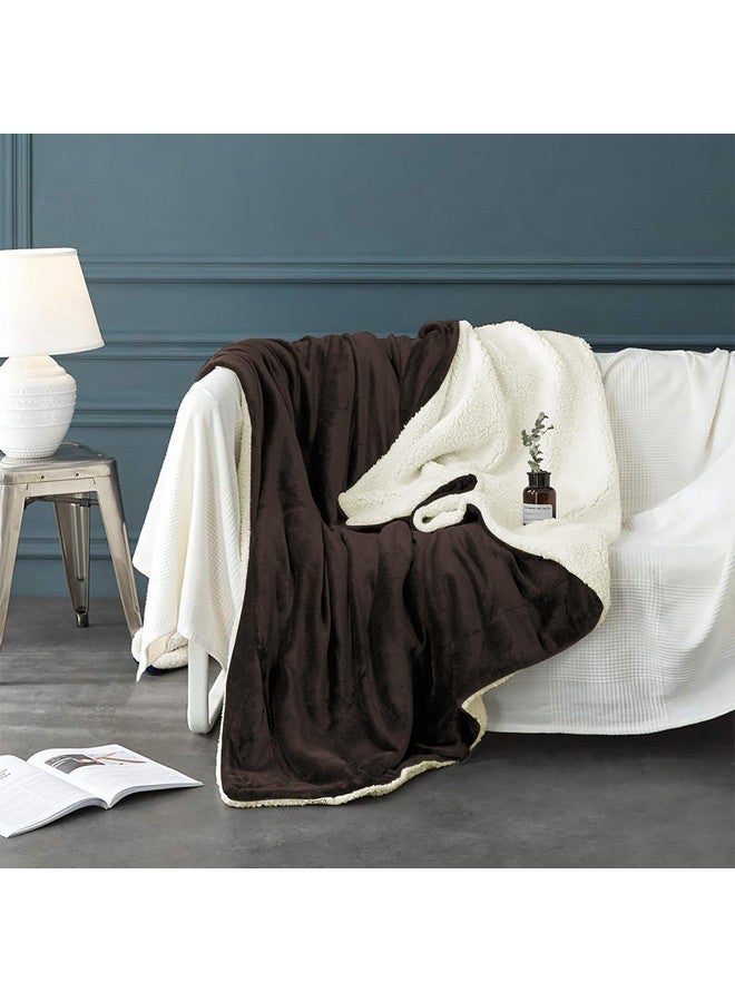 Homestan Homestan Sherpa Fleece AC Blanket Double Bed 220GSM, Ultra Soft King Size Blanket for Summer 88x90 inches (Brown, Double) - Image 2