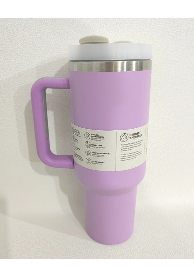 Stanley Quencher Stainless Steel Vacuum Insulated Tumbler with Lid and Straw for Water, Iced Tea or Coffee, Smoothie and More, 40 oz