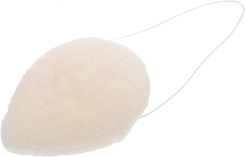 Natural Konjac Bath and Facial Sponge for Babies Drop-Shaped Body Cleaning Sponge Pad Gentle Exfoliating for Newborn Bathing and Daily Skin Care - Image 1