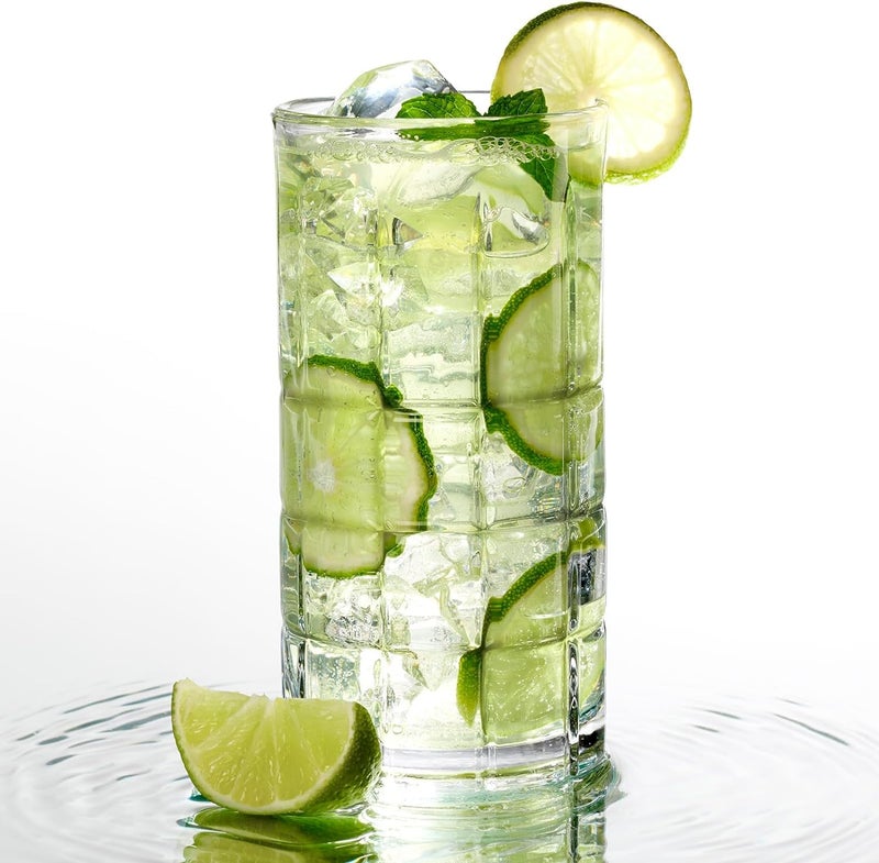 Anchor Hocking Manchester Drinking Glasses Set 16 Piece Set (8 Rocks Glasses & 8 Tumbler Glasses) - Image 5