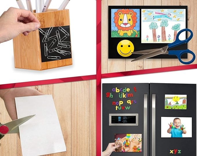 iCONY Self Adhesive Magnetic Sheet, 12x12 inches, 1 mm Thick, Make Anything a Magnet, Peel and Stick for Crafts, Photos, Stamp Dies Pack of (2) - Image 4