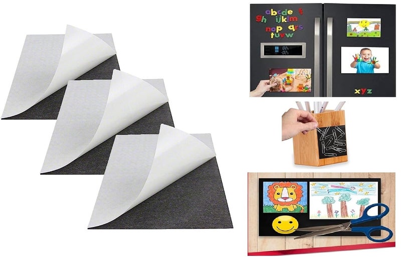 iCONY Self Adhesive Magnetic Sheet, 12x12 inches, 1 mm Thick, Make Anything a Magnet, Peel and Stick for Crafts, Photos, Stamp Dies Pack of (2) - Image 3