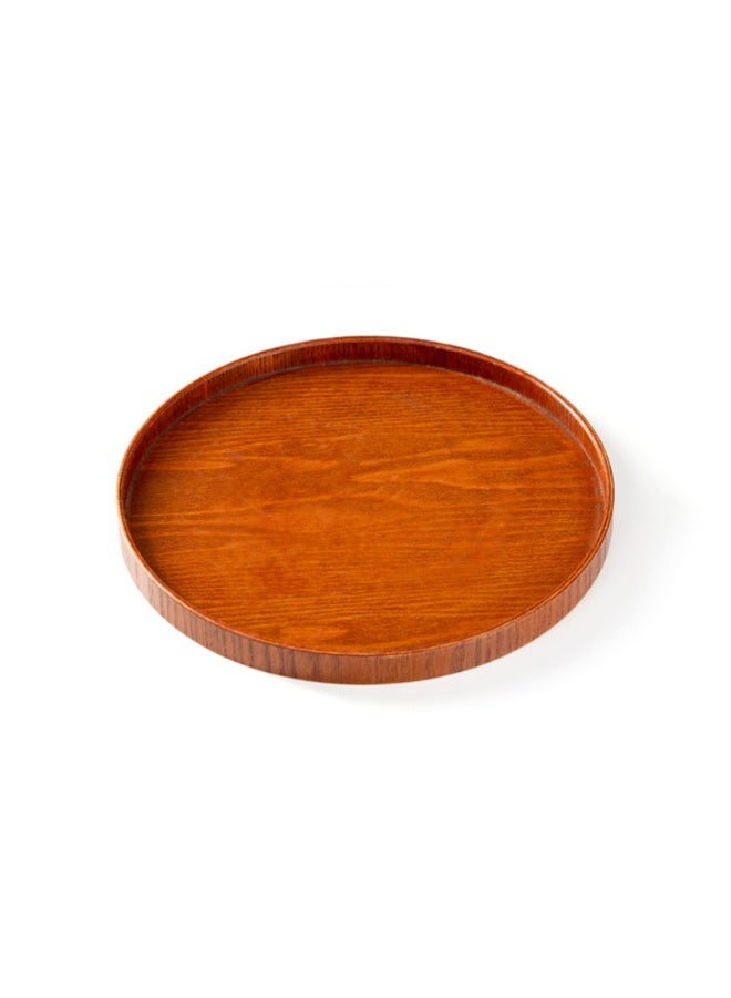 OMEVE 27cm Round Solid Coffee Wood Serving Tray, for Tea, Food & Drinks in Hotels, Restaurants, Coffee Shops - Image 3