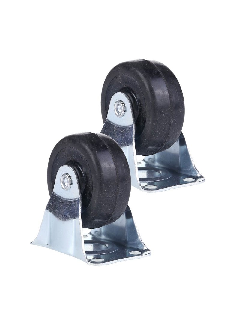 BMB tools 2-Piece 2inch Plastic Caster - Rigid - Plate - Image 1