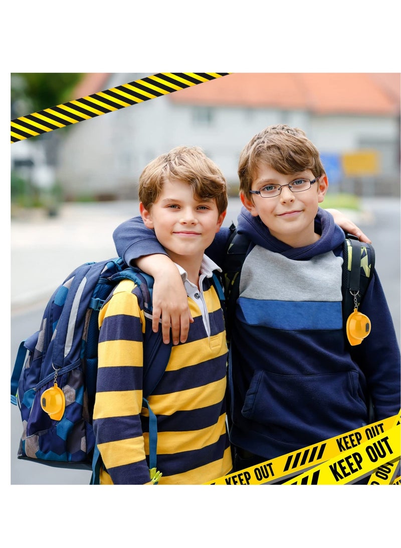 KASTWAVE Construction Party Favors Mini Flashlight Construction Key Chains,  Small Safety Hat  Keychain for Kids Construction Themed Birthday Party Gifts Prizes Supplies (15PCS) - Image 5