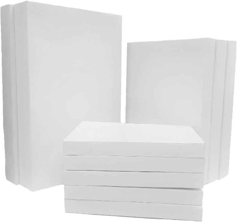 ALEF Set of 10 White Gift Wrap Boxes with Lids – 3 Sizes (17", 14", 10") – Sturdy, Reusable, and Versatile for Holidays, Weddings, Birthdays, and More - Image 2