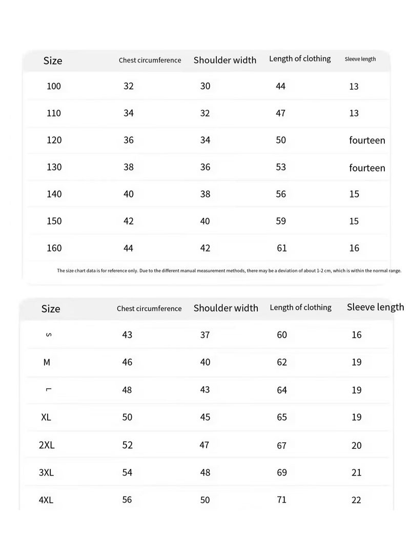 Children's Summer Pure Cotton Half Sleeve Boys and Girls Fashion Trend Top - Image 2