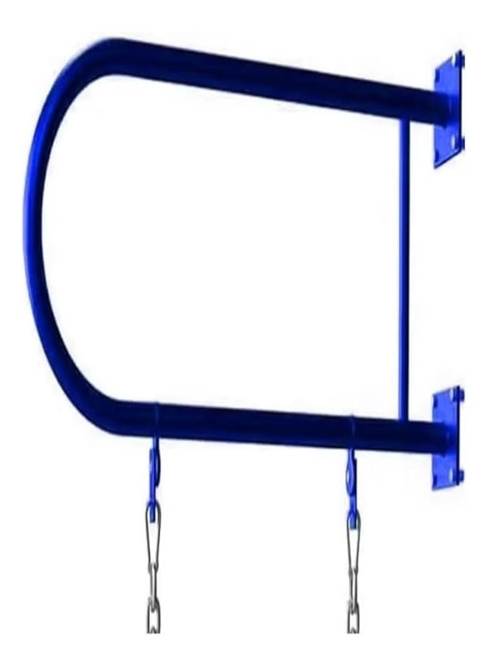AL BADER Swing Wall Iron with Baby Swing Seat and Chains For Outdoor Activity, Iron Wall Swing Heavy Duty Bench with Iron Bar, Plastic Covered Chain & Hooks, Baby Swings Attached To Side Wall  - Image 2