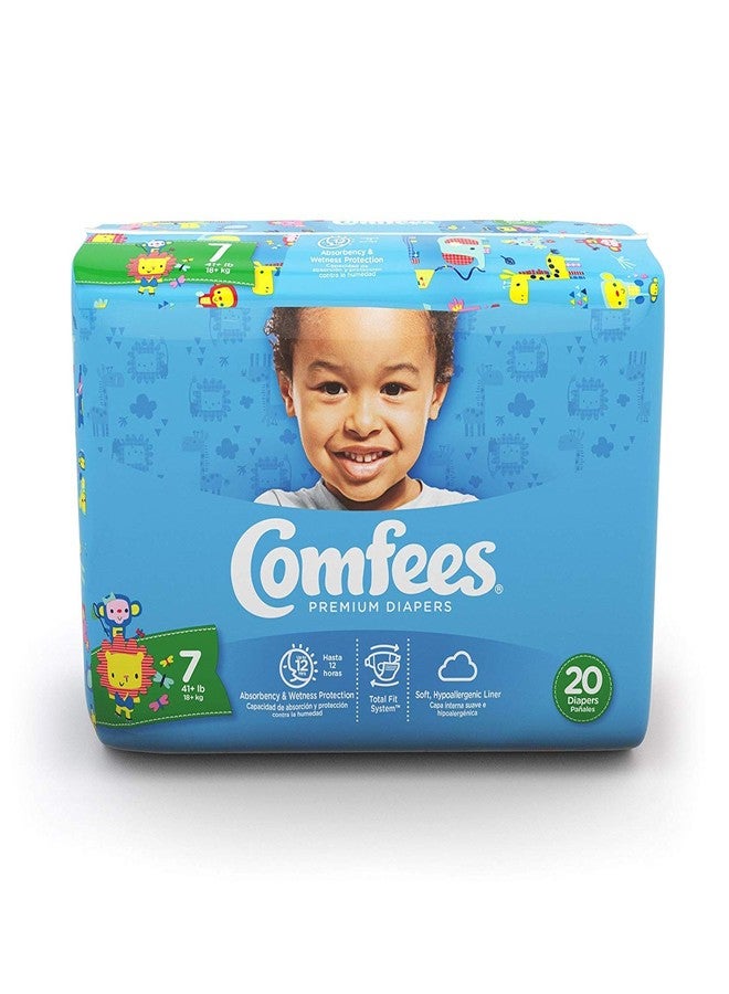 منتجات الرعاية الصحية من Attends، حفاضات أطفال Comfees، مقاس 7 (عبوة من 4 قطع)