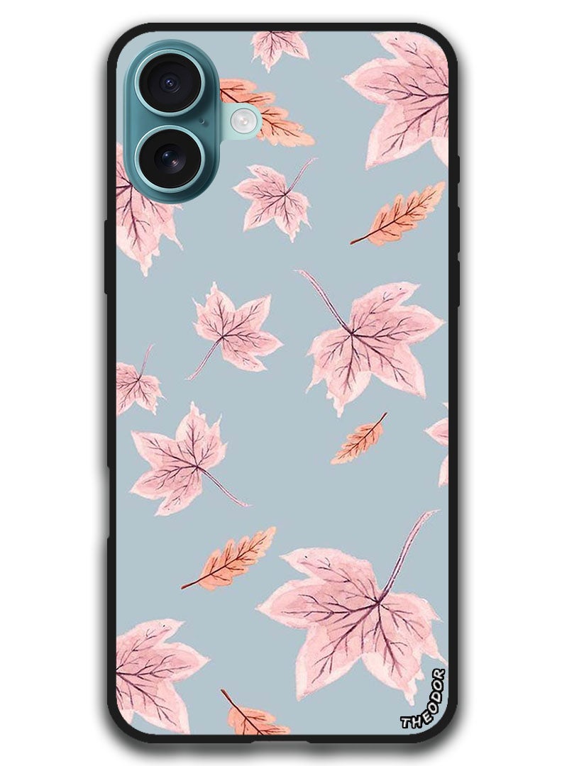 Theodor Protective Case Anti Scratch Shock Proof Bumper Cover For iPhone 16 Plus (6.7)-inch Autum Leaves - Image 1