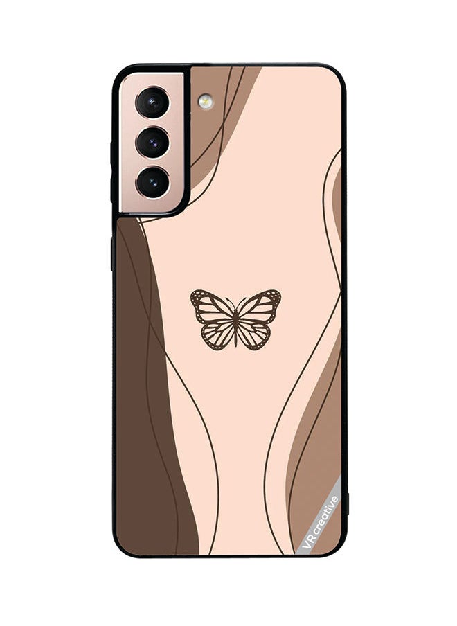 VR CREATIVE - Protective Case Cover For Samsung Galaxy S21 5G Butterfly Design Multicolour - Image 1