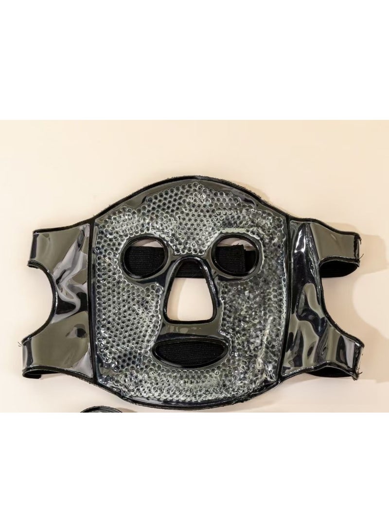 Generic Full Face Cooling Mask Cotton Ice PackIce mask black Ice mask black 