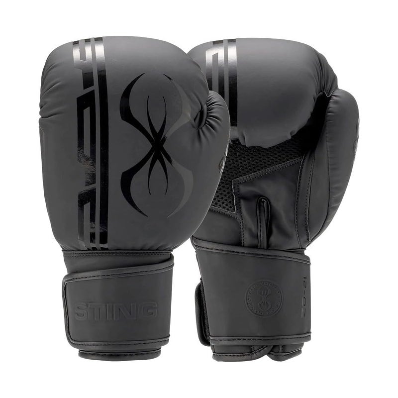 STING Armaplus Boxing Gloves MatteFinished HighTech Gloves for Boxing MMA Muay Thai and More ShockAbsorbent Boxing Gloves for Men and Women Boxing Equipment Black 16 Oz - Image 2