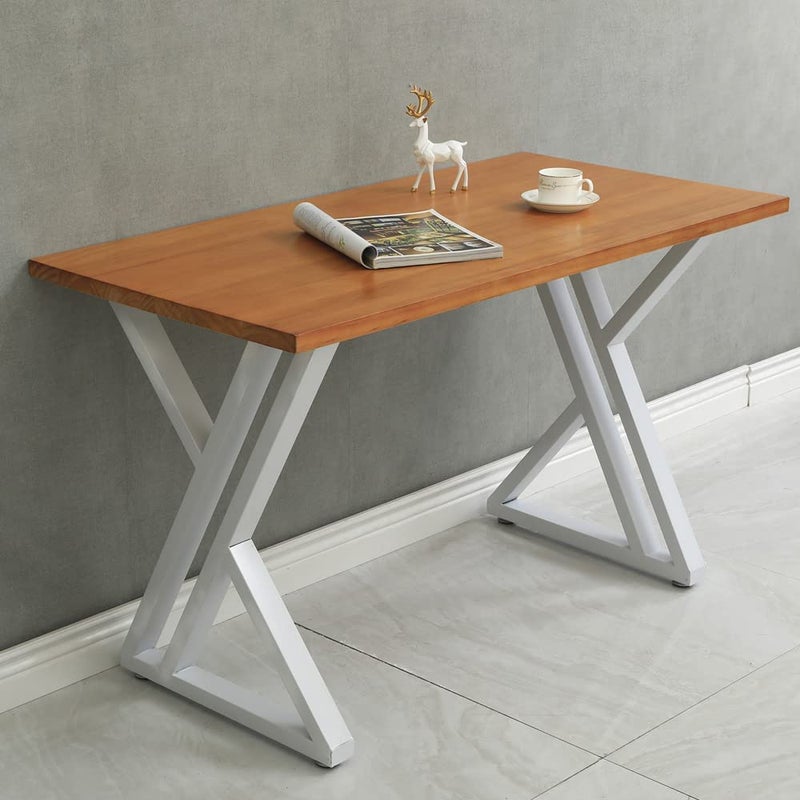 Cartvilla CARTVILLA Metal Table Legs 28Height 177Wide Heavy Duty Desk Legs DIY Furniture Legs for Dining TableCoffee TableOffice Desk White ZShape only Legs - Image 3