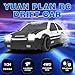 YUAN PLAN RC Drift Car 124 24GHz Remote Control Cars 4WD High Speed Drift RC Cars with Cool LED Lights Extra Drifting Tires Racing Toys Car with Two Batteries for Kids Boys Girls Adults White - Image 2