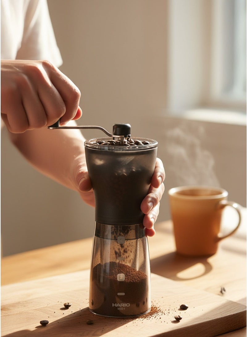 Manual Coffee Grinder with Adjustable Ceramic Burr – Portable Stainless Steel Hand Mill for Coffee & Spices - Image 1
