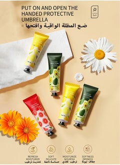 SADOER 5 Pack Hand Cream Gifts Set For Women,Hand Lotion Travel Size in Bulk For Dry Cracked Hands,Mini Hand Lotion For Festival Gift,Natural Plant Fragrance Mini Hand Lotion Moisturizing Hand Care Cream  - Image 4