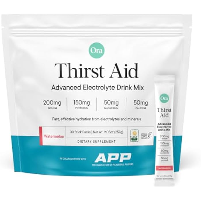 Ora Organic Thirst Aid Electrolyte Stick Packs, Watermelon (28s) - Image 1