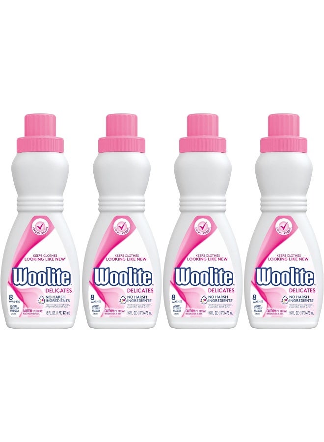 Woolite ووليت لجميع الملابس الحساسة، 16 أونصة سائلة (عبوة من 4) - Image 1