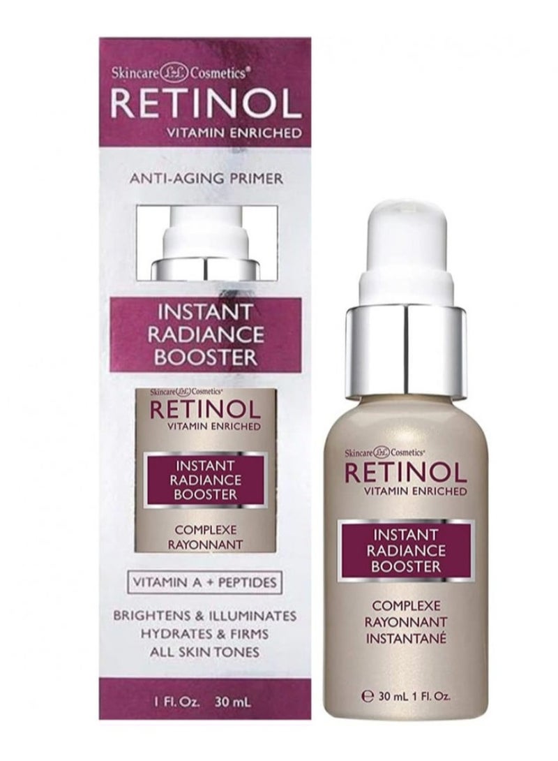 RETINOL Lnstant Retinol Radiance Booster   The Original Glow Primer  A Boost of Anti-Aging Hydration Adds Radiance and Skin-Smoothing Benefits of Vitamin A - Peptides Improve Firmness and Tone 30ml - Image 1