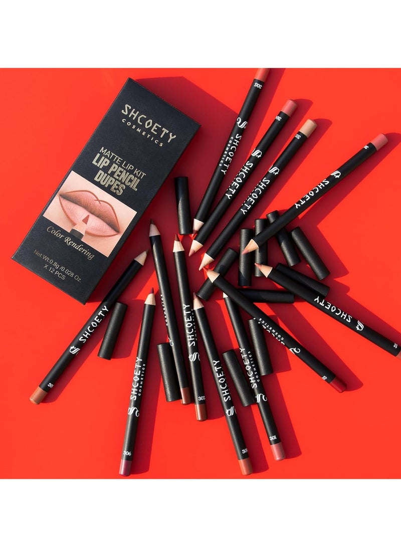 SHCOETY Lip Liner – Precise Lip Shaping and Definition, 12 Shades for Fuller Lips - Image 4