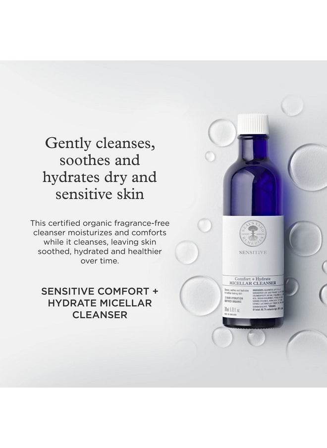 Neal's Yard Remedies Neal's Yard Remedies | Sensitive Comfort + Hydrate Micellar Cleanser | Up to 12 Hours of Hydration | Gifts for Women | Gently Cleanses & Hydrates Skin | 200ml  - Image 2