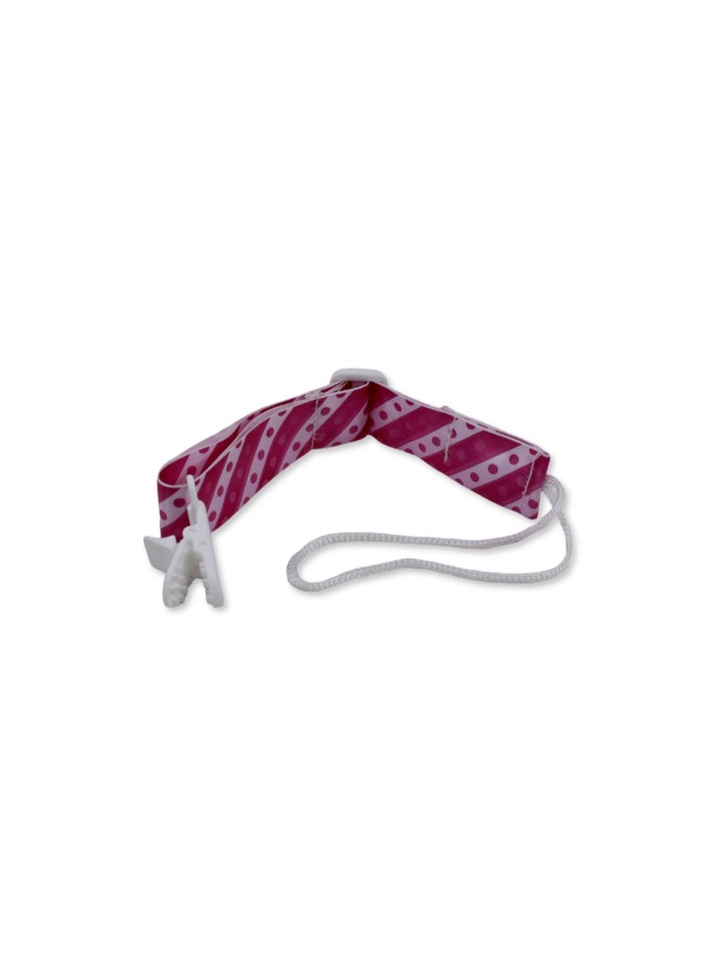 Petit bebe Cotton Soother Clip – Polka Dot Design - Image 3
