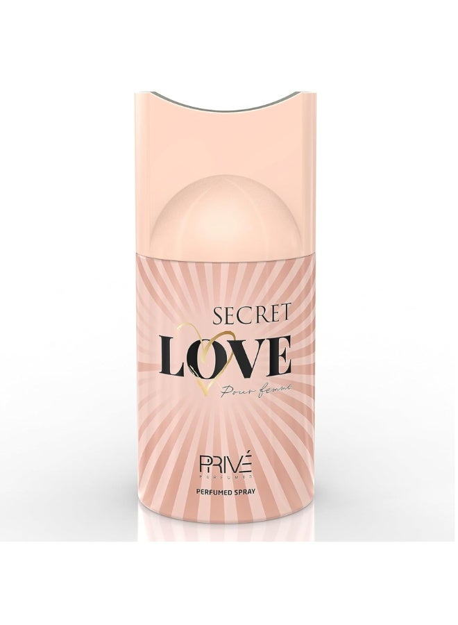 PRIVE Secret Love Perfumed Spray For Women 250ml - Image 1