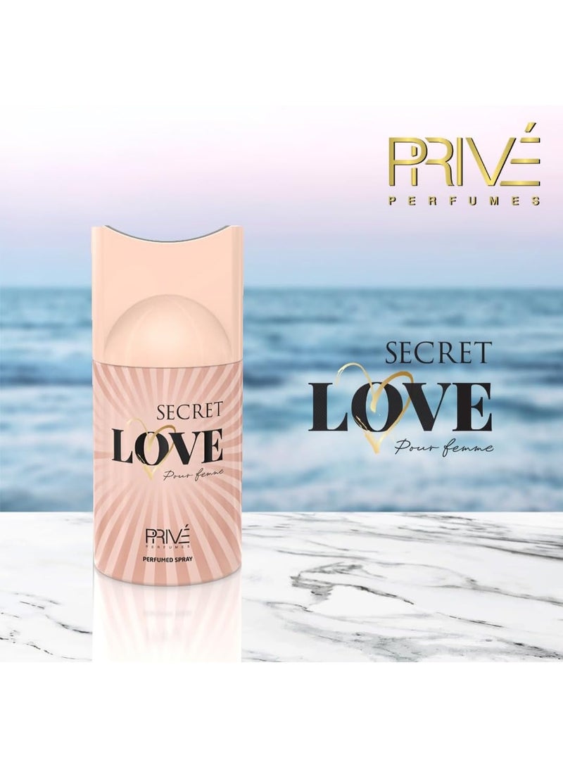 PRIVE Secret Love Perfumed Spray For Women 250ml - Image 2