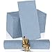 NAPEREE Disposable ClothLike Paper Napkins 200 Pack 12 x 17 LinenFeel Blue Denim Dinner Napkins For Wedding Party Kitchen Or Bathroom Made In USA - Image 1