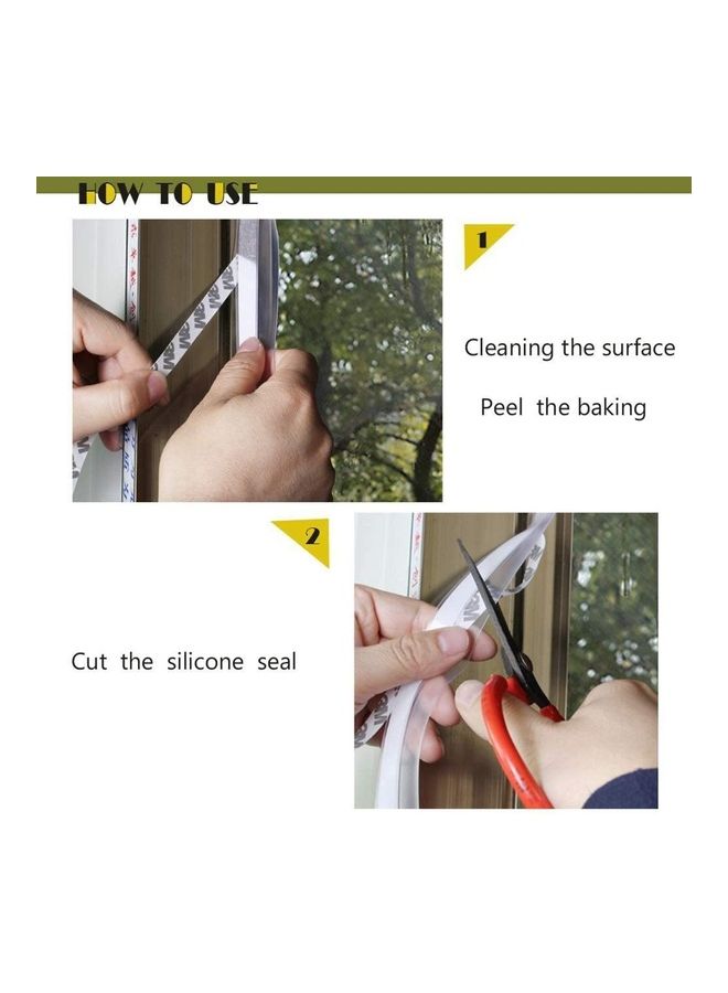 5 Meter Silicone Self Adhesive Weather Stripping White ‎13.4 x 9.5 x 5cm - Image 3