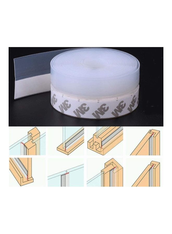 5 Meter Silicone Self Adhesive Weather Stripping White ‎13.4 x 9.5 x 5cm - Image 2